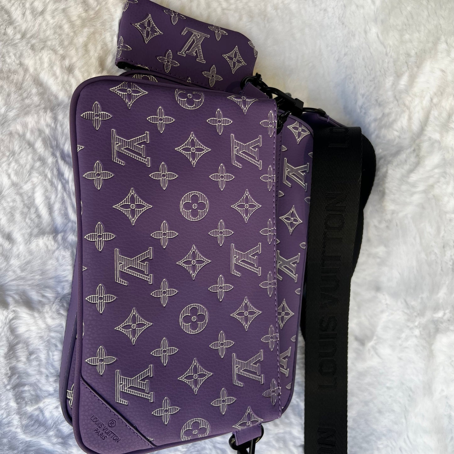 Sacouche LOUIS VUITTON MAUVE 3 pieces